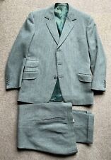 Vintage Men’s Country Green Tweed Herringbone Two Piece Suit  for sale  Shipping to South Africa