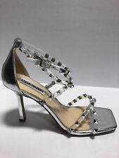 Sandálias femininas Steve Madden Panola, salto prata, tamanho 8M comprar usado  Enviando para Brazil