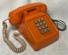 Vintage ITT 2500 Series LARANJA Botão Tom de Toque Telefone de Mesa de Mesa, usado comprar usado  Enviando para Brazil