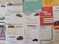 Licensed taxi receipts for sale  LONDON