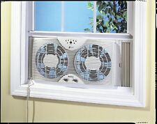 Holmes Dual 8.5" lâmina Twin Janela Fan com termostato de toque de 2 configurações de velocidade, usado comprar usado  Enviando para Brazil