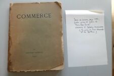 Paul VALERY Commerce. Hiver 1927 - Cahier XI avec dedicace Pierre Jean Jouve, occasion d'occasion  Metz-