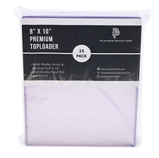 Platinum Protectors 8x10 Toploaders Premium Photo Plastic Rigid Holders Sleeves, used for sale  Shipping to South Africa