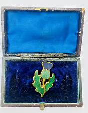 Scottish thistle enamel for sale  GRANTHAM