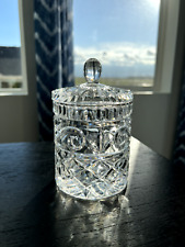 Vintage Crystal Candy Biscuit Apothecary Jar with Lid for sale  Shipping to South Africa
