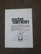 Vintage pocket simon for sale  OLDHAM