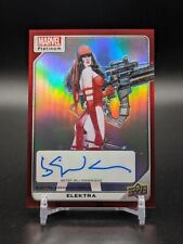 2023 UD Marvel Platinum - ELEKTRA - Creator Auto Red Rainbow for sale  Shipping to South Africa