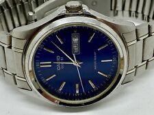 Reloj para hombre Casio MTP1239 cuarzo fecha 37 mm tono azul plateado usado segunda mano  Embacar hacia Argentina
