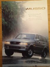 Ssangyong musso brochure usato  Ceggia