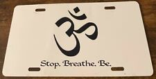 Placa de licença Stop Breathe Be Booster meditação meditação comprar usado  Enviando para Brazil