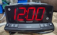 Reloj despertador digital LED SHARP - operación simple - fácil de ver números grandes, usado segunda mano  Embacar hacia Argentina