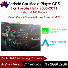 9” CarPlay Android 13 Auto carro estéreo GPS unidade principal para Toyota Hilux 2005-2011 comprar usado  Enviando para Brazil