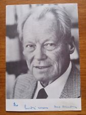 Autographe De Willy Brandt Chancelier Allemand, occasion d'occasion  Saint-Herblain