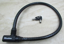 Master Lock Barrel Keyed  Steel Cable Lock 2-1/2 Ft X 5/8", Gate, Fence, Ladders for sale  Shipping to South Africa