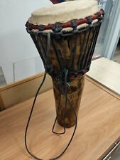 Wooden Djembe Drum - Hand Carved African Tribal Design 52cm for sale  Shipping to South Africa