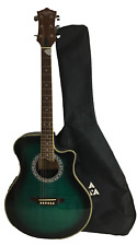 Liberty LX101 Semi Electro-Acoustic Guitar & Gig Bag & Graphic Equalizer Working for sale  Shipping to South Africa