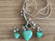 String necklace green for sale  NEWARK