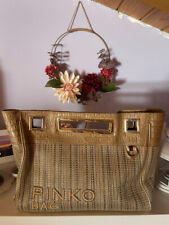 Borsa pinko beige usato  Catania