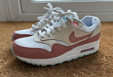 Nike Air Max 1 - Crianças mais velhas - Branco vermelho poeira estelar goiaba gelo - Tamanho UK 2.5, usado comprar usado  Enviando para Brazil