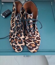 zara leopard boots for sale  LIVERPOOL