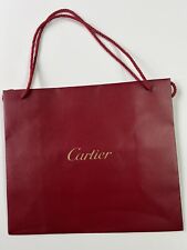 Usado, Autêntica bolsa Cartier Classic vermelha cereja com alça de corda 13,75x11,75x6 polegadas. comprar usado  Enviando para Brazil