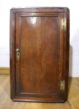 Antique wall mounted rustic farmhouse oak corner cupboard / cabinet for sale  Shipping to South Africa