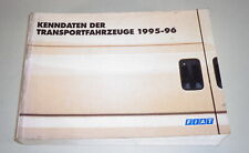 Tablas/Datos Técnicos Fiat Transporter Ducato Fiorino Scudo 1995-1996, usado comprar usado  Enviando para Brazil