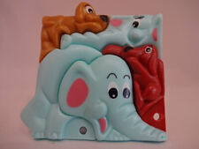 Skill Game / 3-D Plastic Jigsaw Puzzle / Motif Dogs and Hellish Elephant for sale  Shipping to South Africa