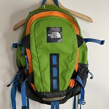 THE NORTH FACE HOT SHOT Backpack Nylon Green Blue Multicolor RARE COLOR READ for sale  Shipping to South Africa