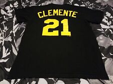 theSteelCityTshirts Roberto Clemente Silhouette Pittsburgh Baseball Fan V2 T Shirt Ladies Tanktop / Black / Medium