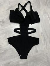 Boohoo black monokini for sale  WIGAN