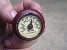 1950s Antique auto Thermometer tel-tru Vintage Chevy Ford Hot rat Rod 55 57 48 for sale  Shipping to Canada