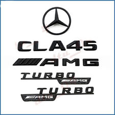 Conjunto de emblema estrela traseira CLA45 AMG TURBO-AMG emblema preto brilhante 3D para Mercedes comprar usado  Enviando para Brazil