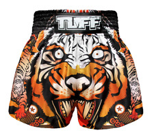 Usado, Shorts de boxe masculino Muay Thai XXL laranja cruel tigre feito de tecido de microfibra comprar usado  Enviando para Brazil