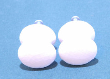 White ceramic knobs for sale  HARROGATE