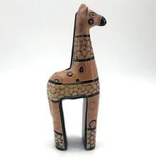 Figura de jirafa de piedra jabonosa tallada a mano decoración africana 9" de alto segunda mano  Embacar hacia Argentina