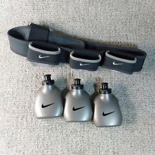 Cinturón de cintura de hidratación ligera Nike 3 botellas bolsillo con cremallera, bolsa ajustable segunda mano  Embacar hacia Argentina