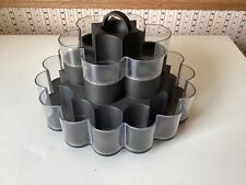 Pampered Chef Spice Rack Turn About Black 1632 Revolving Carousel - Retired, used for sale  Shipping to South Africa