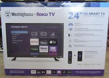 24" WESTINGHOUSE ROKU  WR24HX2210  720p LED Smart TV - Black  For Repair, used for sale  Shipping to South Africa