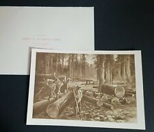 1888 photogravure logging for sale  Seattle