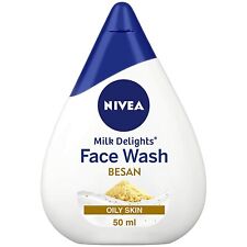 Besan feminino NIVEA Milk Delights lavagem facial para pele oleosa (pacote com 50 mlx1) remove sujeira comprar usado  Enviando para Brazil