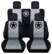 Usado, Capas de assento para SUV ajuste personalizado com Army Star preto-prata compatível com JK wrangler 2dr 2007-2018 comprar usado  Enviando para Brazil