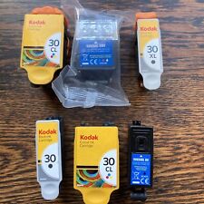 Six Kodak Printer Ink Cartridge Used & Unused For Refill & Resale Black Colour for sale  Shipping to South Africa