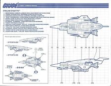 Cobra Stellar Stiletto 1988 vehículo planos #1 hoja de instrucciones GI Joe JTC segunda mano  Embacar hacia Argentina