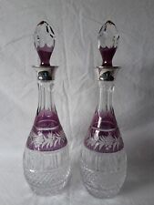 Cranberry glass decanters for sale  SHEFFIELD