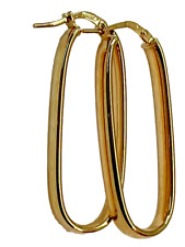 18k gold loop earrings for sale  Texas City