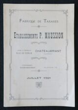 Catalogue 1921 maussion d'occasion  Nantes-