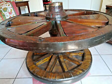 Tavolino ruota rustico usato  Italia
