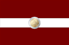 Lettonia latvia euro usato  Barletta