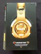 Monster 24K DJ-Style Gold Color Limited Edition Over-Ear Headphones, used for sale  Shipping to South Africa